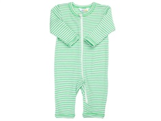 Joha jumpsuit green stripes merino wool/silk